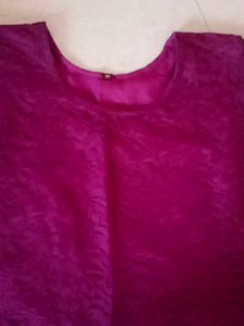 Purple brasso kurti