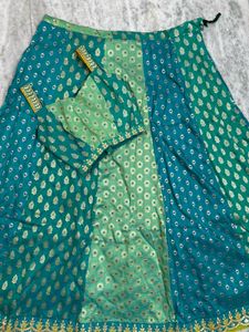 Beautiful Teal &amp; Green Lehenga Choli