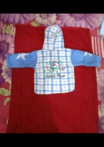 Cute Baby Blue Fleece Set
