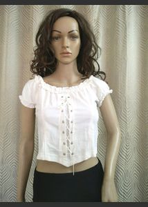 White Crop Top New Overseas Brand