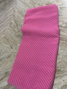 Vibrant Pink Striped Saree