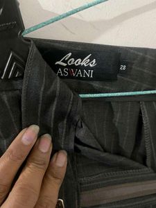 Striped Grey Trousers