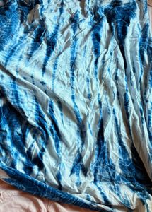 Boho Blue &amp; White Tie-Dye Maxi Dress