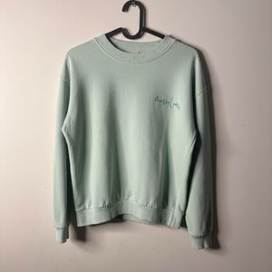 Light Green Graphic Sweatshirt