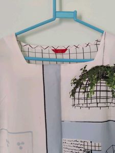 Artistic Collage Print Kurta