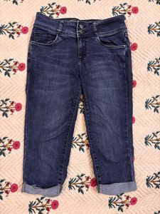 Denim Capri Pants