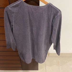 Vintage Wash Henley Top