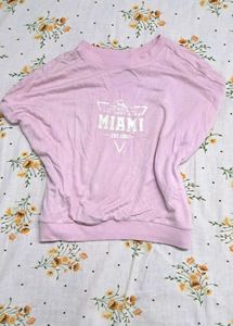 Teamspirit Oversized Miami Graphic Top