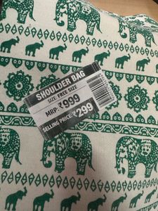 Elephant Print Tote Bag