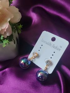 Multi Colour Pearl Earrings
