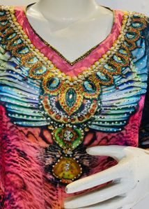 Vibrant Kaftan Dress