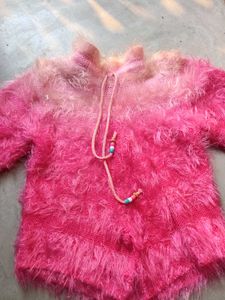 Pink Fuzzy Knit New Sweater