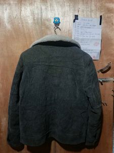 unisex Grey Corduroy Jacket