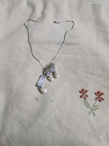 Elegant Pearl American Diamond set