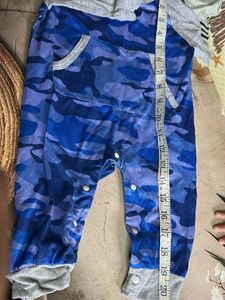 Blue Camo Baby Jumpsuit