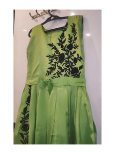 Unused Light green ethnic shinning gown | Size: M