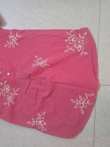 Pink Embroidered top