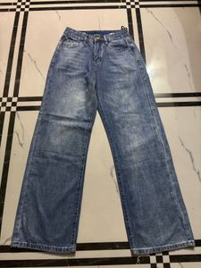 price drop Wide Leg Blue Denim Jeans