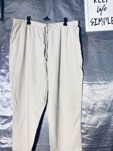 Comfortable Beige Linen Pants