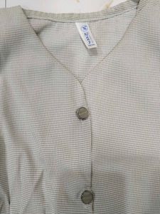 Stylish V-Neck Button-Up Blouse