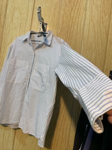 Zara Striped Button-Down Shirt