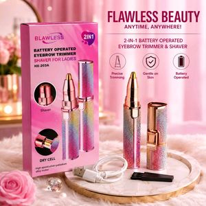 2-in-1 Eyebrow Trimmer & Shaver for Ladies