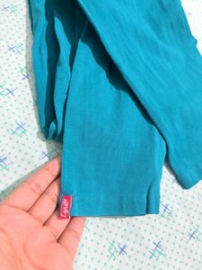 Comfortable Teal Kurta set