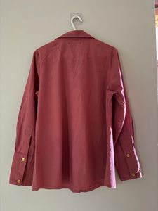 Classic Rose Pink Button-Up Shirt