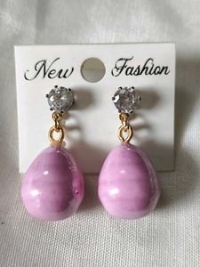 Pink Drop Earrings