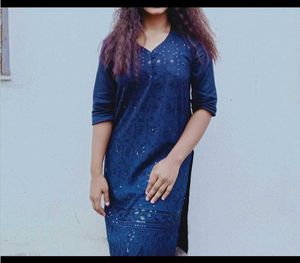 Elegant Blue Chikankari Kurta