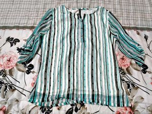 Chic Striped Tunic Top