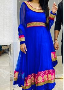 Blue/ Pink Anarkali