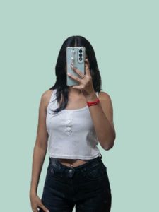 Ribbed Button-Up Tank Top