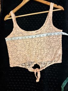 cute Lace imported Crop Top