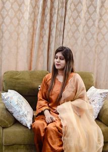 Farshi Salwar Suit With Organza Dupatta