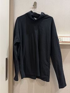 Black Mock Neck Long Sleeve Top