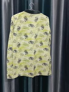 Unique Patterned Long Sleeve Polo Shirt