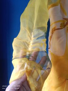 Yellow Floral Ethnic Gown
