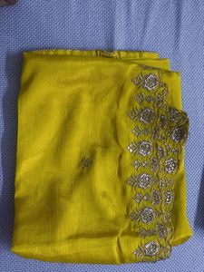 Embroidered Silk Saree