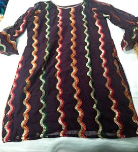 Stylish Ethnic Kurti Set – Brand New