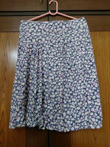 Imported Floral Print Mini Skirt