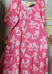 Max Floral Print Short Sleeve Dress