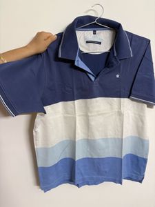 Men's Striped Polo Shirt (Brand - Louis Philippe)
