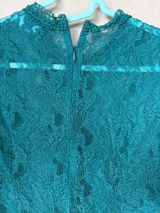 Elegant Lace Peplum Top