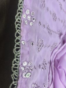 Elegant Lavender Kurta Set with Embellishments