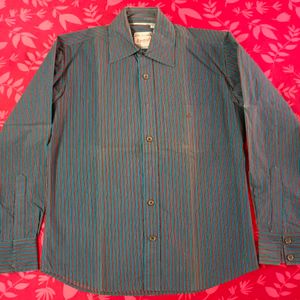 Men's Striped Button-Down Shirt