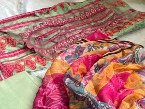 Unstitched Pakistani cotton lawn