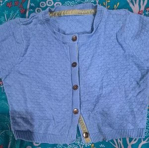 Mothercare Blue Cropped kids Shrug
