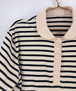 Striped Polo Shirt Korean style
