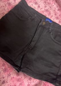 Stylish Black Denim Shorts for Women